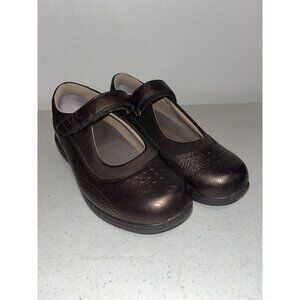 Drew Rose Copper Metallic Mary Jane Women 7.5 Comfort Shoes 14375-9Q